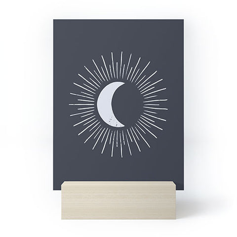 Avenie Nightglow Navy Mini Art Print