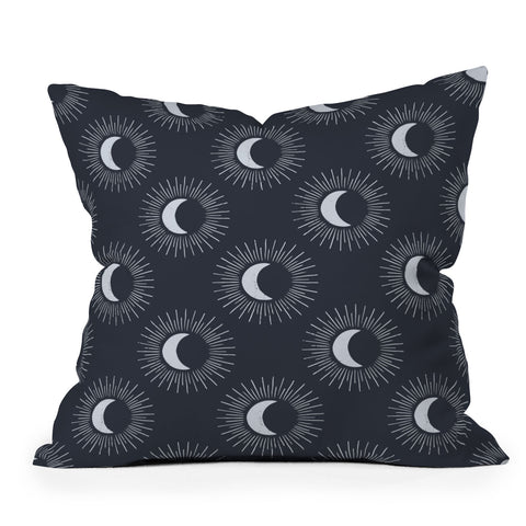 Avenie Nightglow Navy Throw Pillow