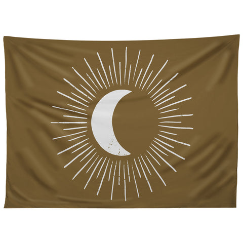 Avenie Nightglow Olive Green Tapestry