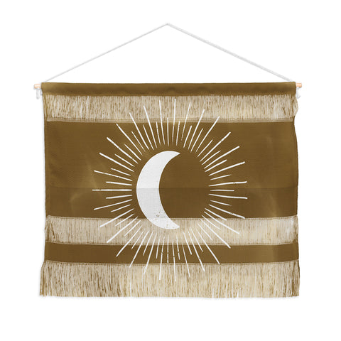 Avenie Nightglow Olive Green Wall Hanging Landscape