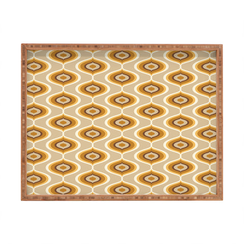 Avenie Ogee Neutral Rectangular Tray