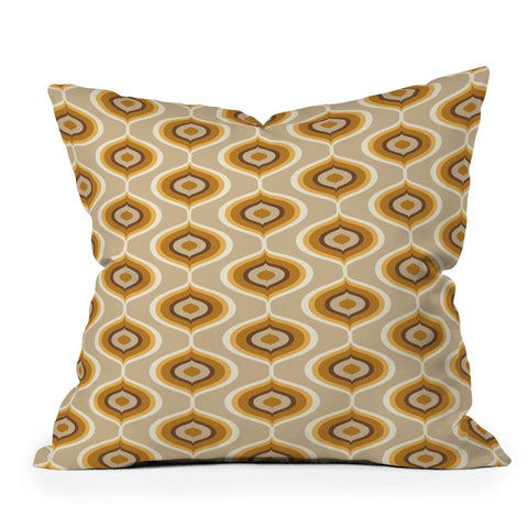 Avenie Ogee Neutral Throw Pillow