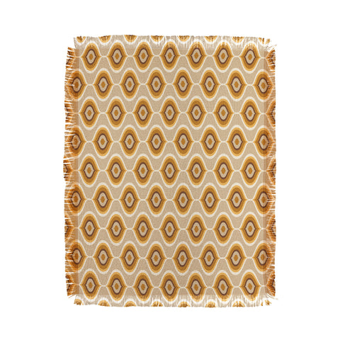 Avenie Ogee Neutral Throw Blanket