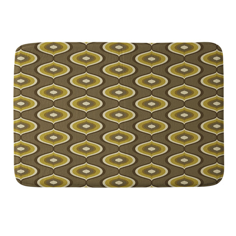 Avenie Ogee Olive Green Memory Foam Bath Mat