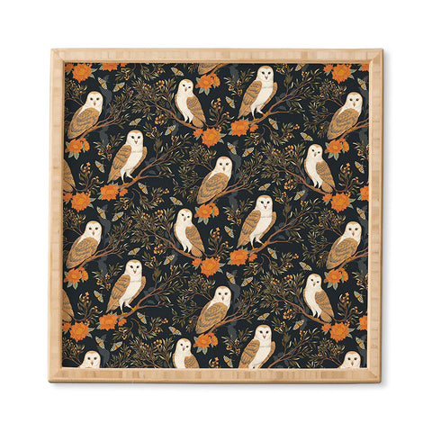 Avenie Owl Forest Framed Wall Art