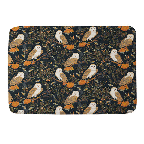 Avenie Owl Forest Memory Foam Bath Mat