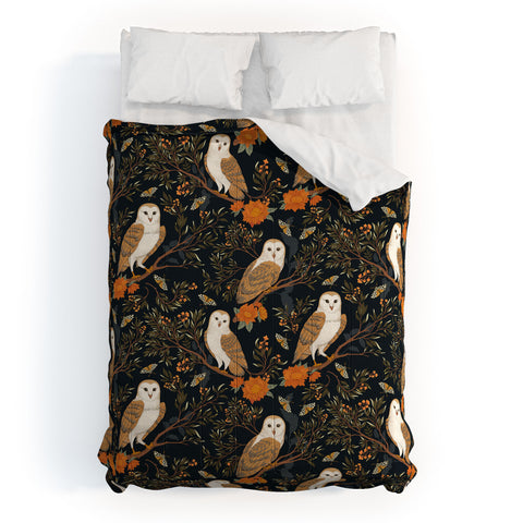 Avenie Owl Forest Comforter