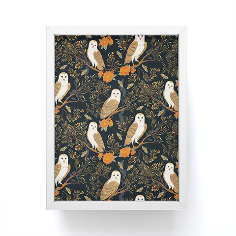 Avenie Owl Forest Framed Mini Art Print