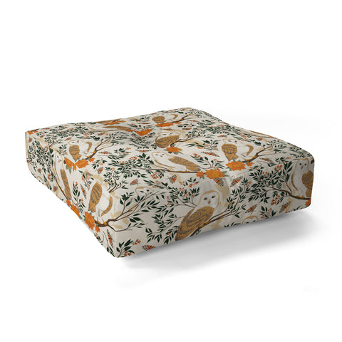 Avenie Owl Forest I Floor Pillow Square