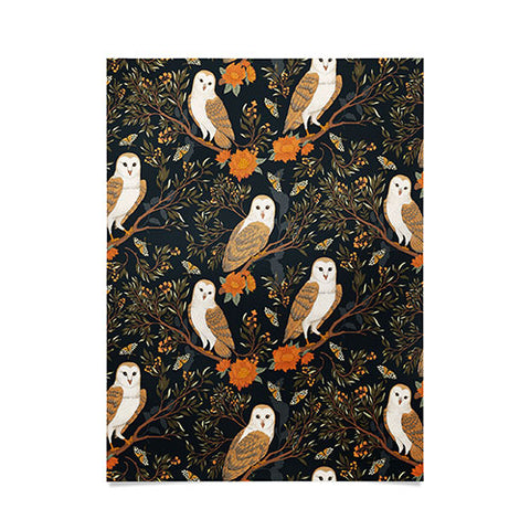 Avenie Owl Forest Poster
