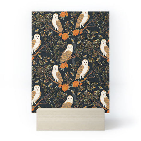 Avenie Owl Forest Mini Art Print