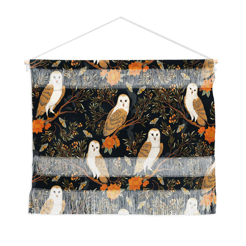 Avenie Owl Forest Wall Hanging Landscape