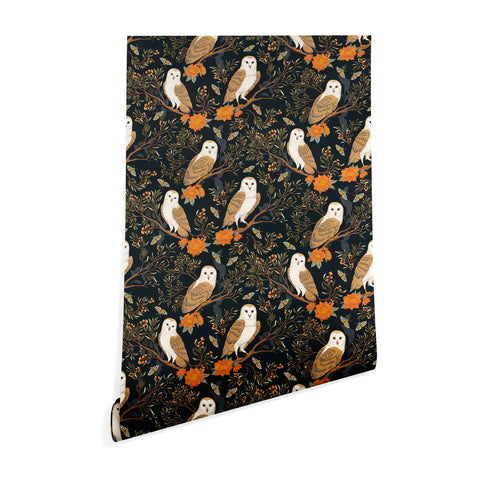 Avenie Owl Forest Wallpaper