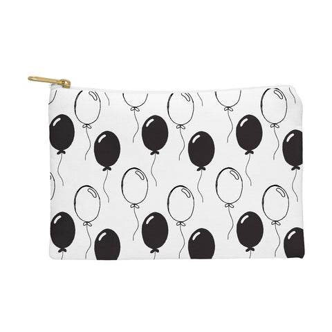 Avenie Party Balloons Black and White Pouch