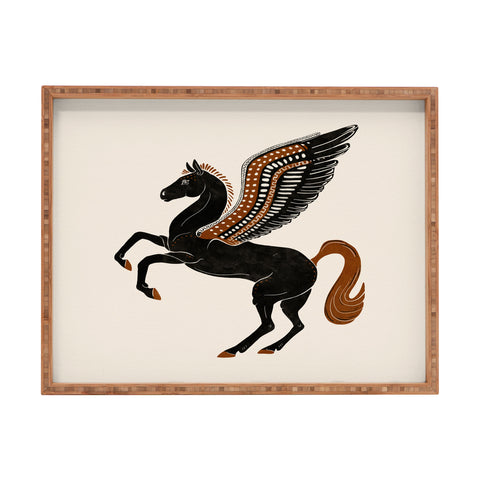 Avenie Pegasus In Greek Art Rectangular Tray