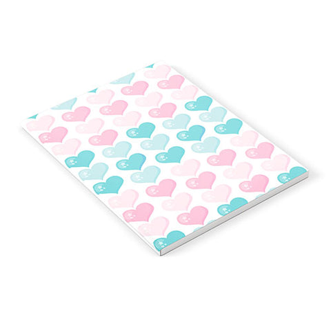 Avenie Pink and Blue Hearts Notebook