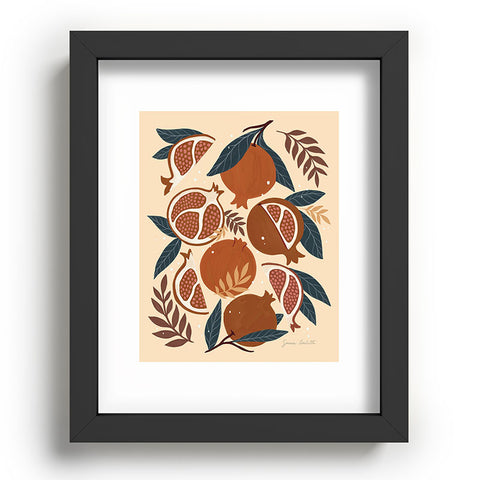 Avenie Pomegranate Terracotta Recessed Framing Rectangle