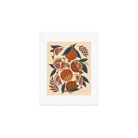 Avenie Pomegranate Terracotta Art Print