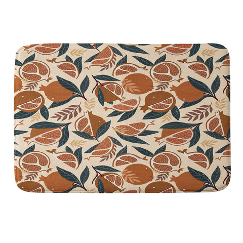 Avenie Pomegranate Terracotta Memory Foam Bath Mat
