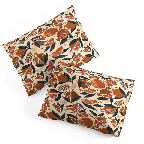 Avenie Pomegranate Terracotta Pillow Shams