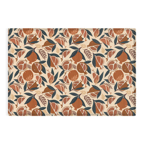 Avenie Pomegranate Terracotta Outdoor Rug
