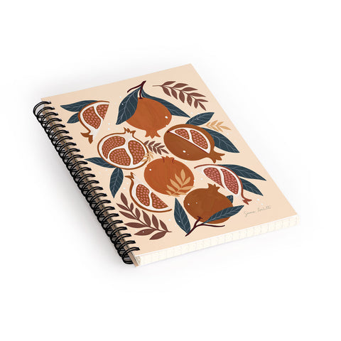 Avenie Pomegranate Terracotta Spiral Notebook