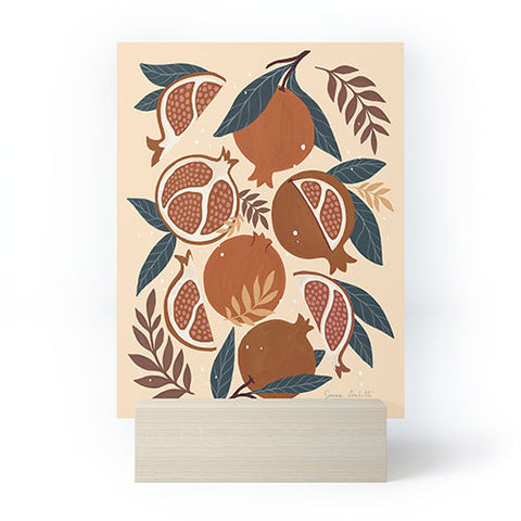 Avenie Pomegranate Terracotta Mini Art Print