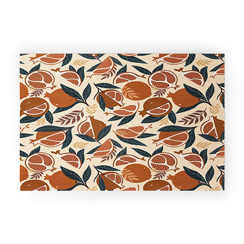 Avenie Pomegranate Terracotta Welcome Mat