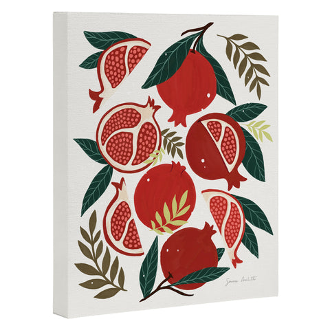 Avenie Pomegranates Pattern Art Canvas