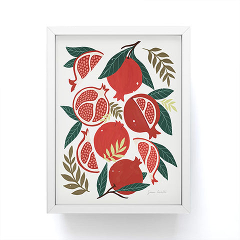 Avenie Pomegranates Pattern Framed Mini Art Print