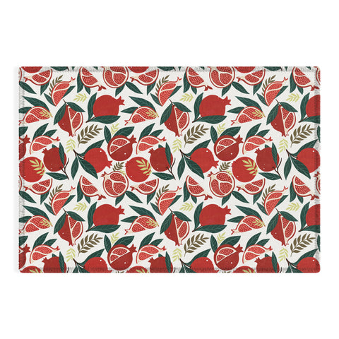 Avenie Pomegranates Pattern Outdoor Rug