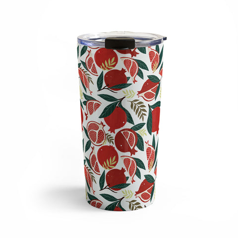 Avenie Pomegranates Pattern Travel Mug