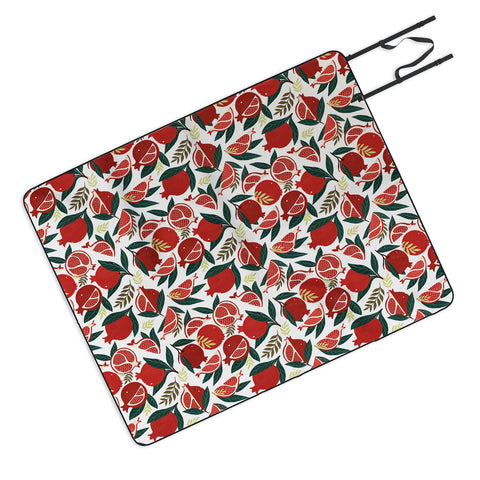 Avenie Pomegranates Pattern Picnic Blanket