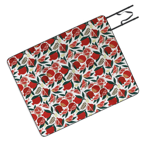 Avenie Pomegranates Pattern Outdoor Blanket