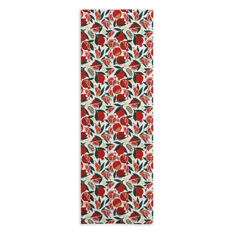 Avenie Pomegranates Pattern Yoga Towel