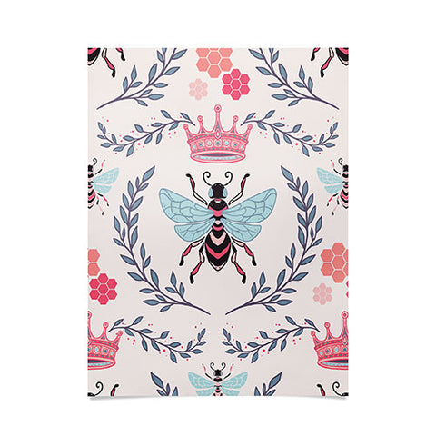 Avenie Queen Bee Coral Poster