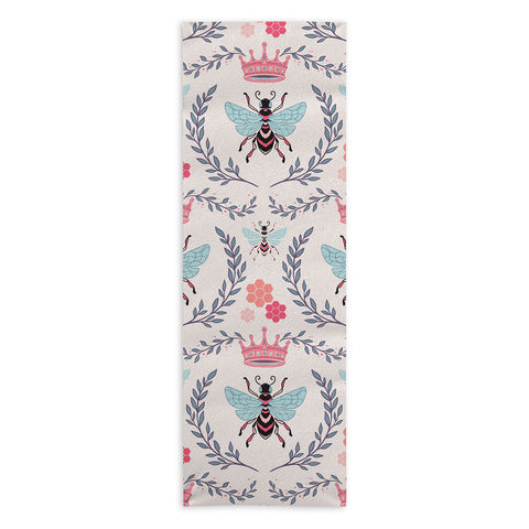 Avenie Queen Bee Coral Yoga Towel