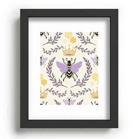Avenie Queen Bee Lavender Recessed Framing Rectangle