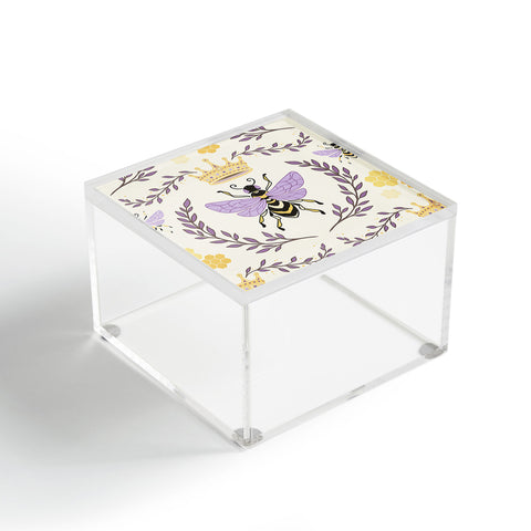 Avenie Queen Bee Lavender Acrylic Box