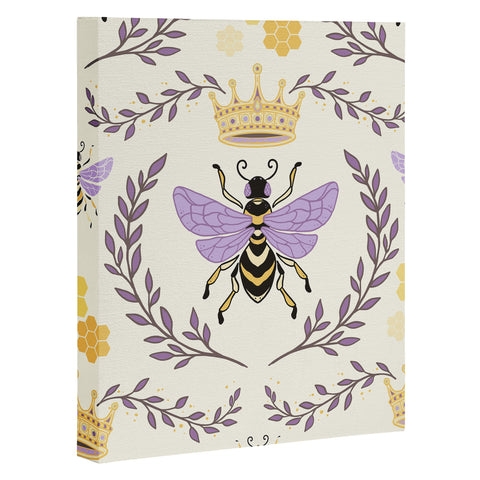 Avenie Queen Bee Lavender Art Canvas
