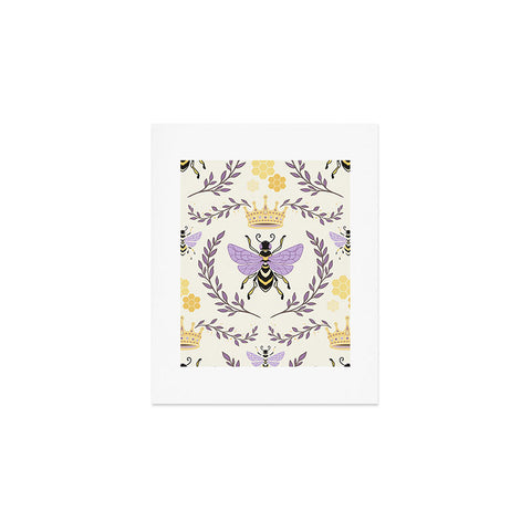 Avenie Queen Bee Lavender Art Print