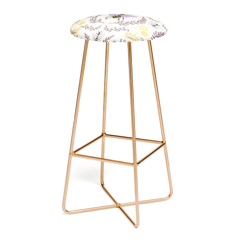 Avenie Queen Bee Lavender Bar Stool