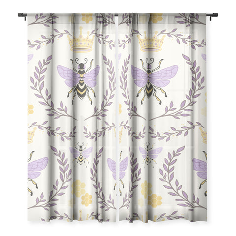 Avenie Queen Bee Lavender Sheer Non Repeat