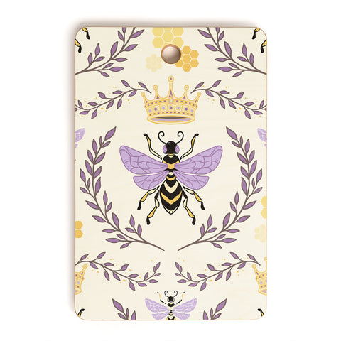 Avenie Queen Bee Lavender Cutting Board Rectangle