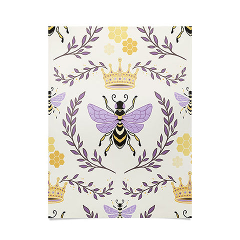 Avenie Queen Bee Lavender Poster