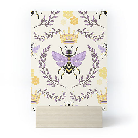 Avenie Queen Bee Lavender Mini Art Print