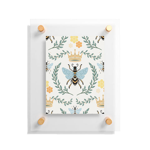 Avenie Queen Bee with Crown Floating Acrylic Print