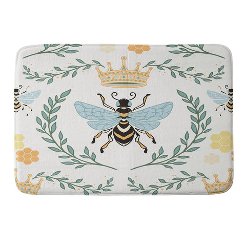Avenie Queen Bee with Crown Memory Foam Bath Mat
