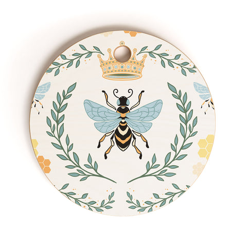 Avenie Queen Bee with Crown Cutting Board Round