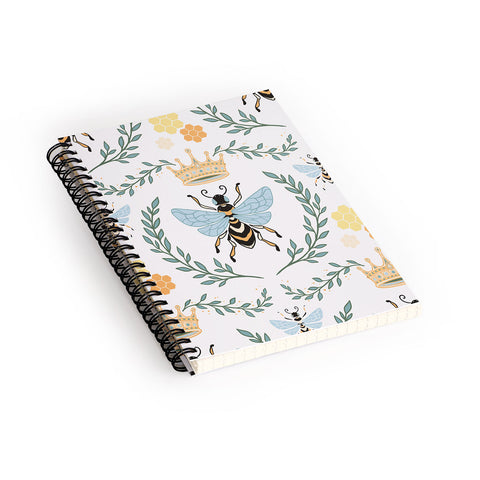 Avenie Queen Bee with Crown Spiral Notebook